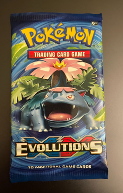 POKEMON XY EVOLUTIONS Sealed 10-Card BOOSTER PACK (Venusaur Art) - Image 1