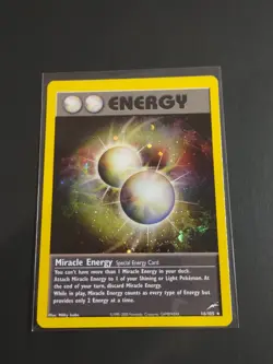 Pokemon TCG Miracle Energy Neo Destiny Holo Rare Card 16/105 LP+ - Image 1
