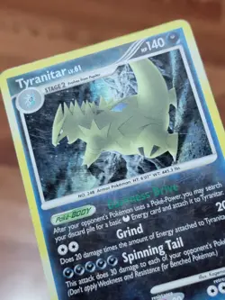 Tyranitar Lv.61 30/100 Stormfront Holo Rare Pokemon Card TCG 2008 PL! - Image 2