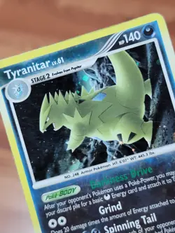 Tyranitar Lv.61 30/100 Stormfront Holo Rare Pokemon Card TCG 2008 PL! - Image 4