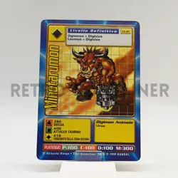 DIGIMON Digi-Battle Game TCG 1999 - Card ITA CE-21 Minotarumon - Image 1