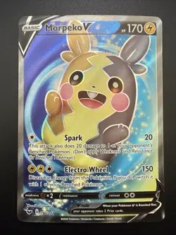 Morpeko V Full Art 190/202 Swsh01: Sword & Shield Holo 2020 Pokemon Card NM - Image 1