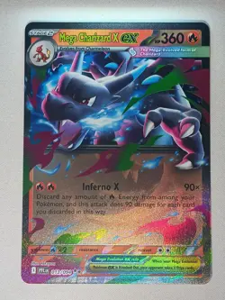 Mega Charizard X ex 013/094 Double Rare Phantasmal Flames Pokemon Near Mint - Image 1
