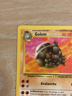 Pokemon Golem 36/62 Fossil Unlimited Pokemon TCG - NM Near Mint - Image 2