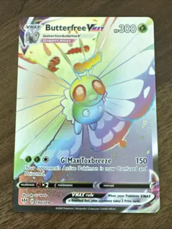 Pokemon Butterfree VMAX 190/189 Swsh03: Darkness Ablaze Secret Rare Holo - Image 1