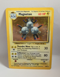 Wizards of the Coast Magneton 9/102 Base Set Holo Rare Unlimited 60HP - Image 1