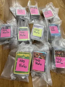 Pokemon holo reverse holo bulk lot English 10 Packs Of 100 NM Various Sets - Image 1