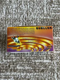 Pokemon Empty 1st Edition Gym Heroes Booster Box + Acrylic Case + Original Wrap - Image 4