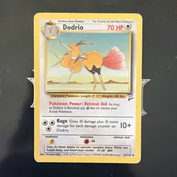 Dodrio 37/130 Uncommon Base Set 2 Pokemon D1 - Image 1