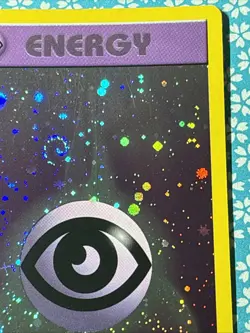 👁 Pokemon League Promo HOLO Psychic Energy SWIRL Vintage 2002 LP 👁 - Image 4