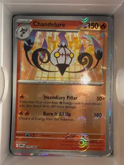 Chandelure (Poke Ball Pattern) 018/086 Holo Rare White Flare Pokemon Near Mint - Image 1
