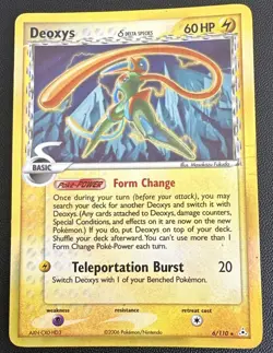 Pokemon Deoxys Holon Phantoms 6/110 Holo Rare Delta Species 60 HP 2006 - Image 1