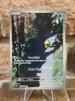 Pokemon TCG Psyduck 175/165 Illustration Rare Scarlet & Violet 151 NM Condition - Image 1