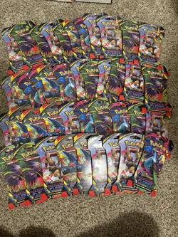 Pokemon TCG Phantasmal Flames Sleeved Booster Pack Lot of 42 Sealed - Image 1
