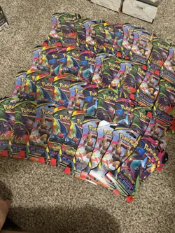Pokemon TCG Phantasmal Flames Sleeved Booster Pack Lot of 42 Sealed - Image 3