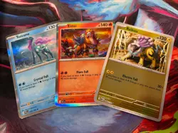 Entei, Raikou, and Suicune - Pokemon (Rare) Holo Legendary Cats/Dogs - Image 1