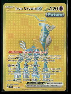 Iron Crown ex 216/162 Hyper Rare Temporal Forces Pokemon NM/M - Image 1