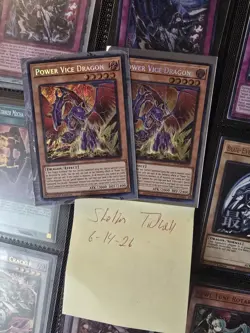Yugioh Power Vice Dragon BLZD-EN002 Secret Rare 1st Edition NM - Image 1