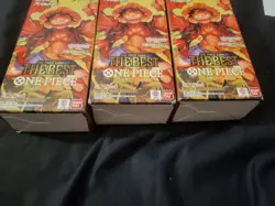 Lot - 3 Japanese PRB-01 One Piece Card Game The Best Booster Box Sealed - Image 2