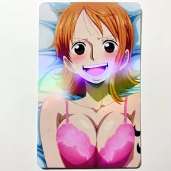 One Piece Nami Sexy Doujin Waifu Girl Anime Hentai Art Goddess Card - Image 1