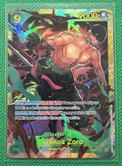 One Piece TCG Roronoa Zoro SEC OP06-118 English PRB02 Secret Rare - Image 1