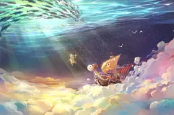 Anime one piece boat CCG Gaming Mat Desk - Image 1