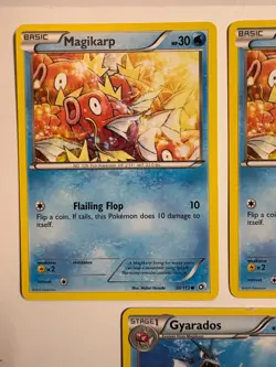 Gyarados 31/113 and Magikarp 30/113 Legendary Treasures Pokemon Cards - Image 3