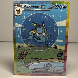 Fan Art Bubble Vaporeon And Friends Holo a None TCG Card - Image 1