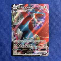 Pokemon TCG Salamence VMAX Darkness Ablaze Holo Ultra Rare Card 144/189 - Image 1