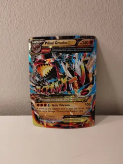 Pokemon TCG XY: Primal Clash Primal Groudon EX 86/160 Ultra Rare Holo Card *Bent - Image 1