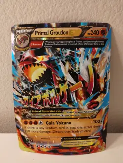 Pokemon TCG XY: Primal Clash Primal Groudon EX 86/160 Ultra Rare Holo Card *Bent - Image 2