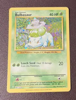 Bulbasaur 001/034 Holo Classic Collection Trading Card Game Classic Pokemon NM L - Image 3
