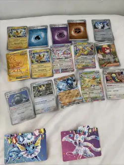 Lot of open Pokemon Prismatic Evolutions cards and accessories - Rare cards - Image 3