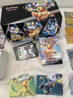 Lot of open Pokemon Prismatic Evolutions cards and accessories - Rare cards - Image 4