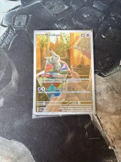Pokemon Mimikyu SVP 075 Sealed *NM Paldean Fates Full Art Holo Black Star Promo - Image 1
