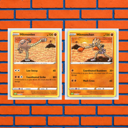 Hitmonlee CLV 011/034 / Hitmonchan 012/034 Classic Collection Pokemon Cards NM - Image 1