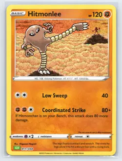 Hitmonlee CLV 011/034 / Hitmonchan 012/034 Classic Collection Pokemon Cards NM - Image 4