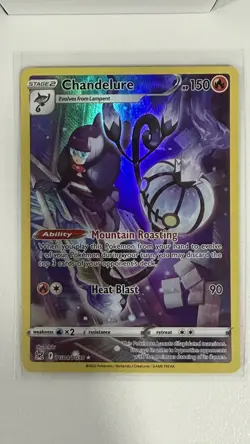 Pokemon TCG Chandelure Lost Origin Trainer Gallery Ultra Rare Holo NM - Image 1