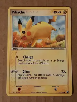 Pokemon Pikchu 57/108 ex Power Keepers NM See Pictures - Image 1