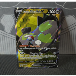 Pokemon TCG Galarian Stunfisk V 184/189 Darkness Ablaze Ultra Rare FA Holo - Image 1