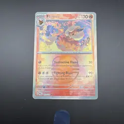 Pokemon TCG Flareon 13/131 Prismatic Evolutions Master Ball Pattern - Image 1