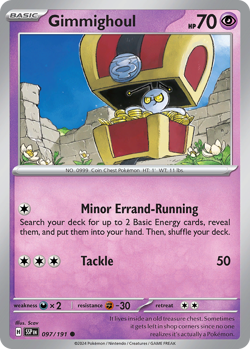Gimmighoul 097/191 C Surging Sparks Reverse Holo NM/M Pokemon - Image 4