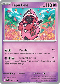 Tapu Lele 092/191 R Surging Sparks Reverse Holo NM/M Pokemon - Image 4