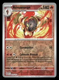 Armarouge 034/191 UC Surging Sparks Reverse Holo NM/M Pokemon - Image 1