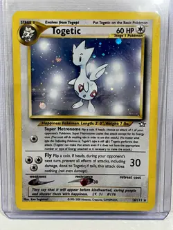 Togetic 16/111 Neo Genesis Holo Rare Pokemon - LP - Image 1