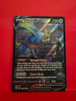 Pokemon TCG Zacian V - SWSH10: Astral Radiance Trainer Gallery NM - Image 1