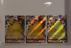Pokemon TCG Lot Of 3 Pikachu Vmax NM Non EnglishPokemon TCG Lot Of 3 Pikachu Vma - Image 1