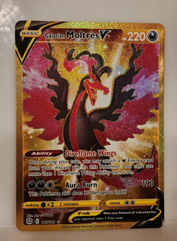 Pokemon TCG Galarian Moltres V 183/172 Swsh09 Brilliant Stars Holo NM - Image 1