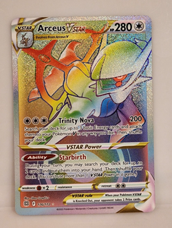 Pokemon TCG Arceus VSTAR Brilliant Stars Secret Rare Rainbow & Gold Secret NM - Image 2