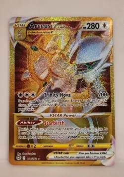 Pokemon TCG Arceus VSTAR Brilliant Stars Secret Rare Rainbow & Gold Secret NM - Image 4